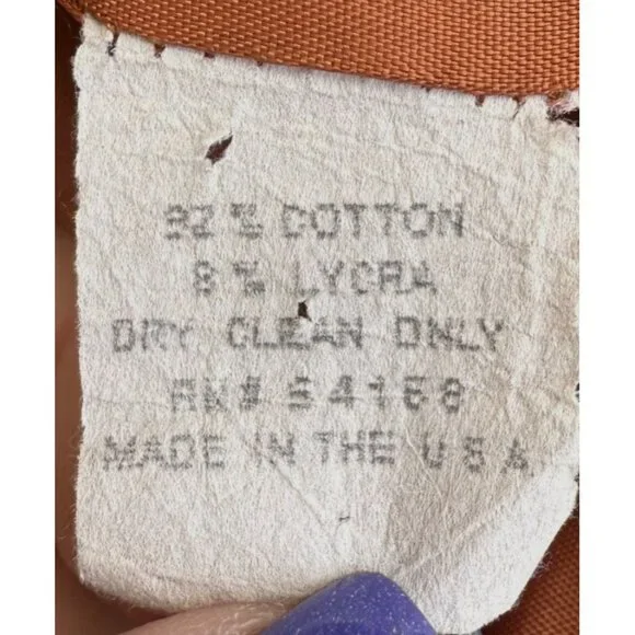 Elliott Lauren Womens Paisley Velveteen Blazer Jacket Size 10 Cotton Front Brown - Picture 6 of 6